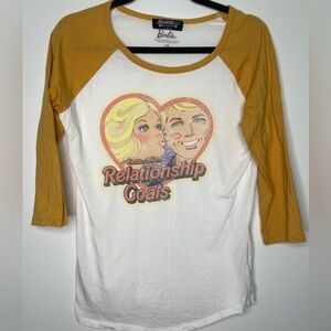 BARBIE baseball raglan top